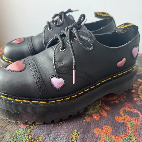 Dr. Martens | Shoes | Dr Martens Black With Pink And Purple  display picture 3